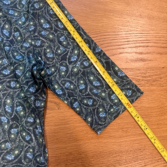 Anthropologie Green Vintage Floral Top- Size Small - Boho - Cottage Core - Picture 13 of 16